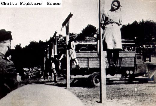 Female SS hanged at Stutthof after the war